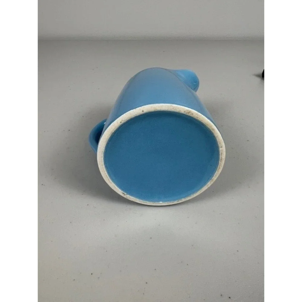 Vintage Mid Century Modern Atomic Kitchen Blue Creamer MCM‎